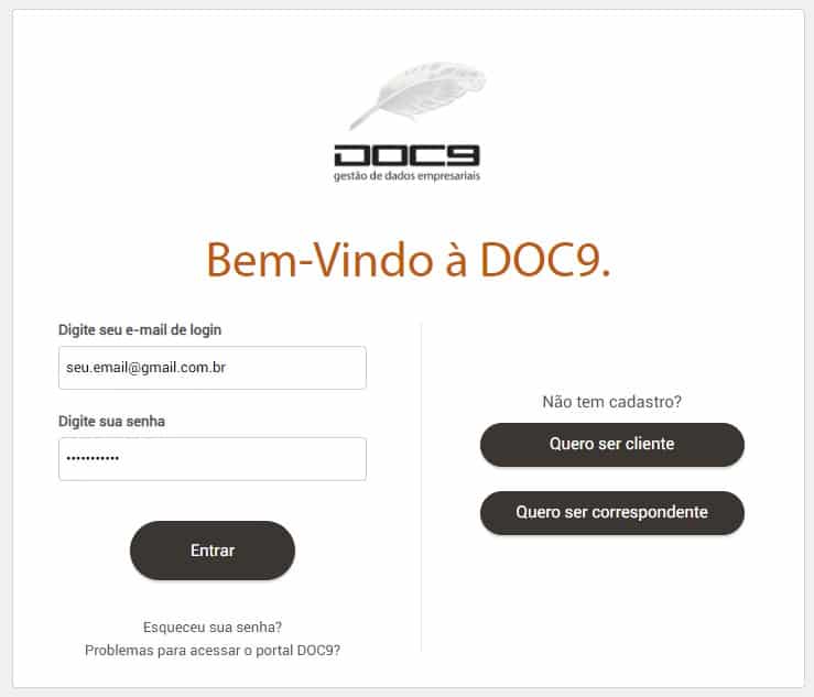 acesso ao sistema doc9