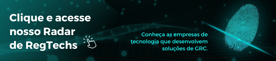 banner com a chamada "clique e acesse nosso radar de regtechs" que direciona para uma página sobre as regtechs brasileiras